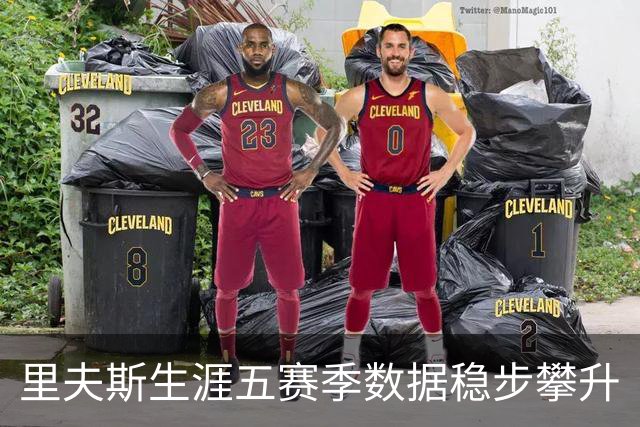 里夫斯生涯五赛季数据稳步攀升